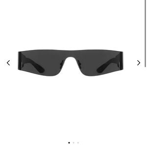 Balenciaga Mono Rectangle Sunglasses in Black